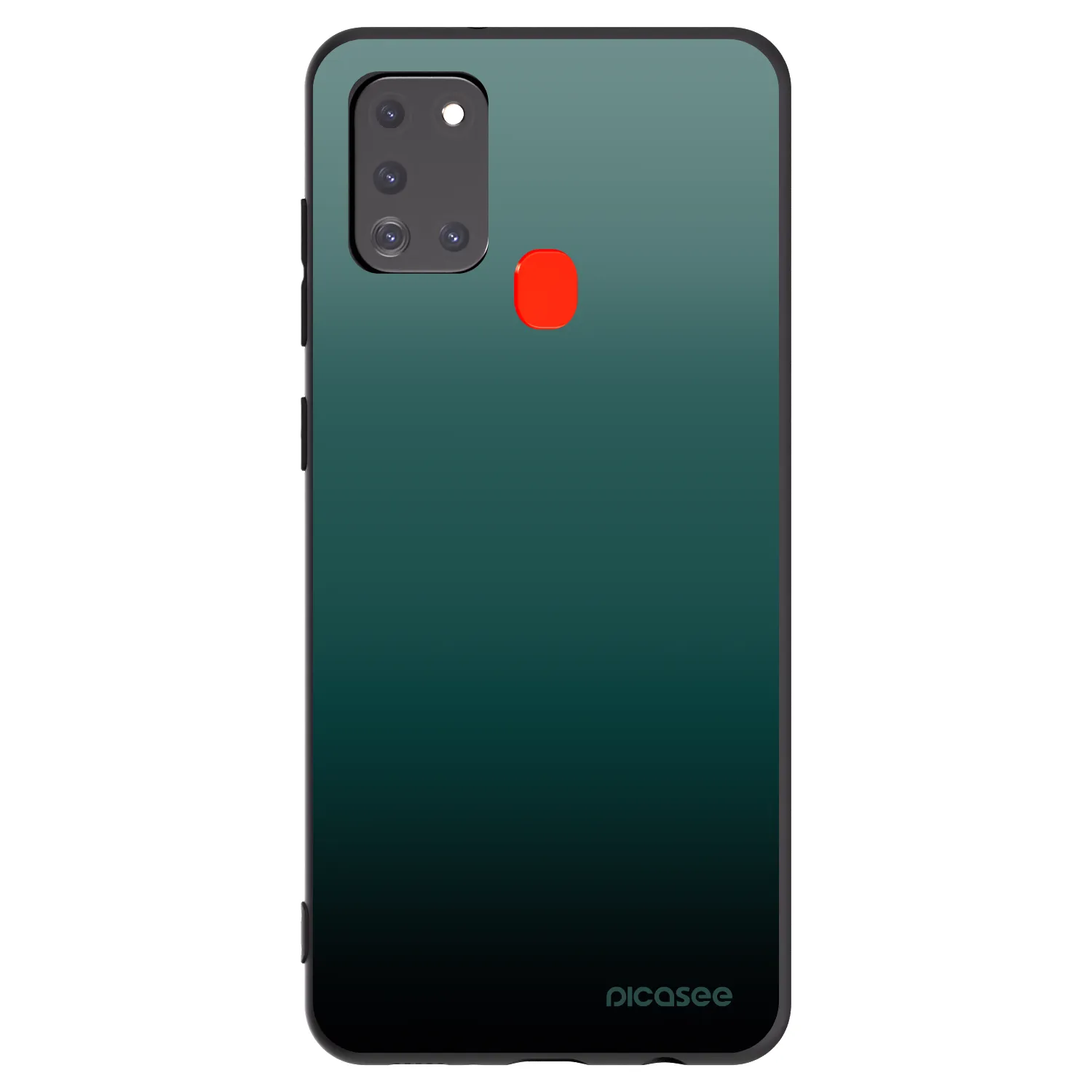 Picasee silikonowe czarne etui na Samsung Galaxy A21s - Verdant Fade