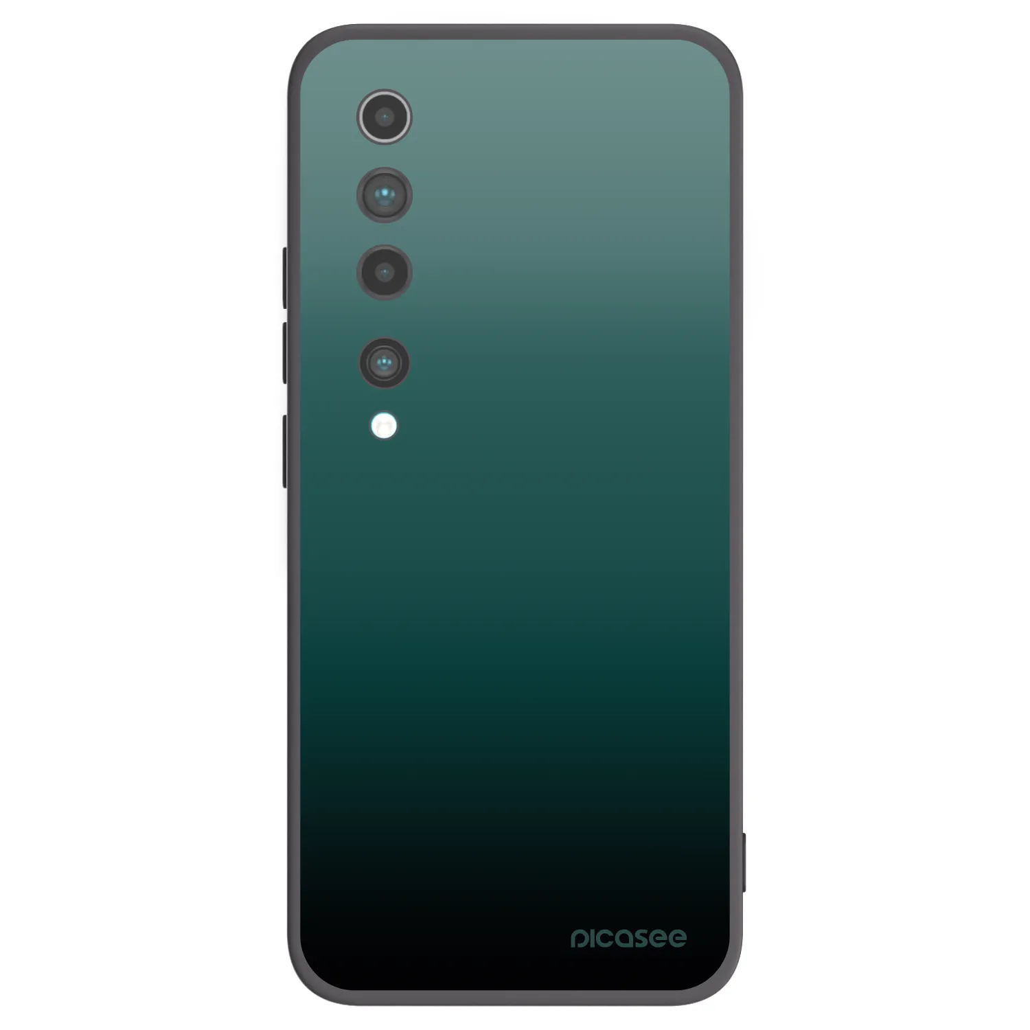 Picasee silikonowe czarne etui na Xiaomi Mi 10 - Verdant Fade