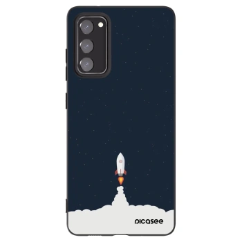 Picasee silikonowe czarne etui na Samsung Galaxy S20 FE - Astronaut 2