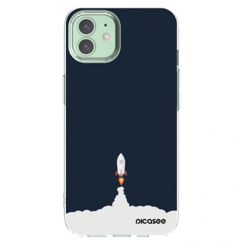 Picasee silikonowe przeźroczyste etui na Apple iPhone 12 - Astronaut 2