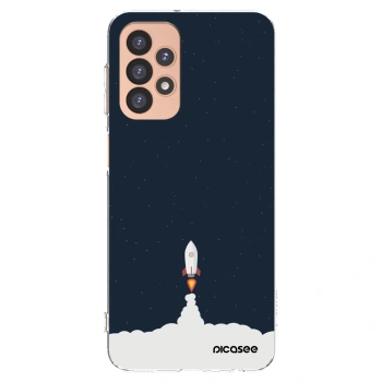 Picasee silikonowe przeźroczyste etui na Samsung Galaxy A23 A236B 5G - Astronaut 2