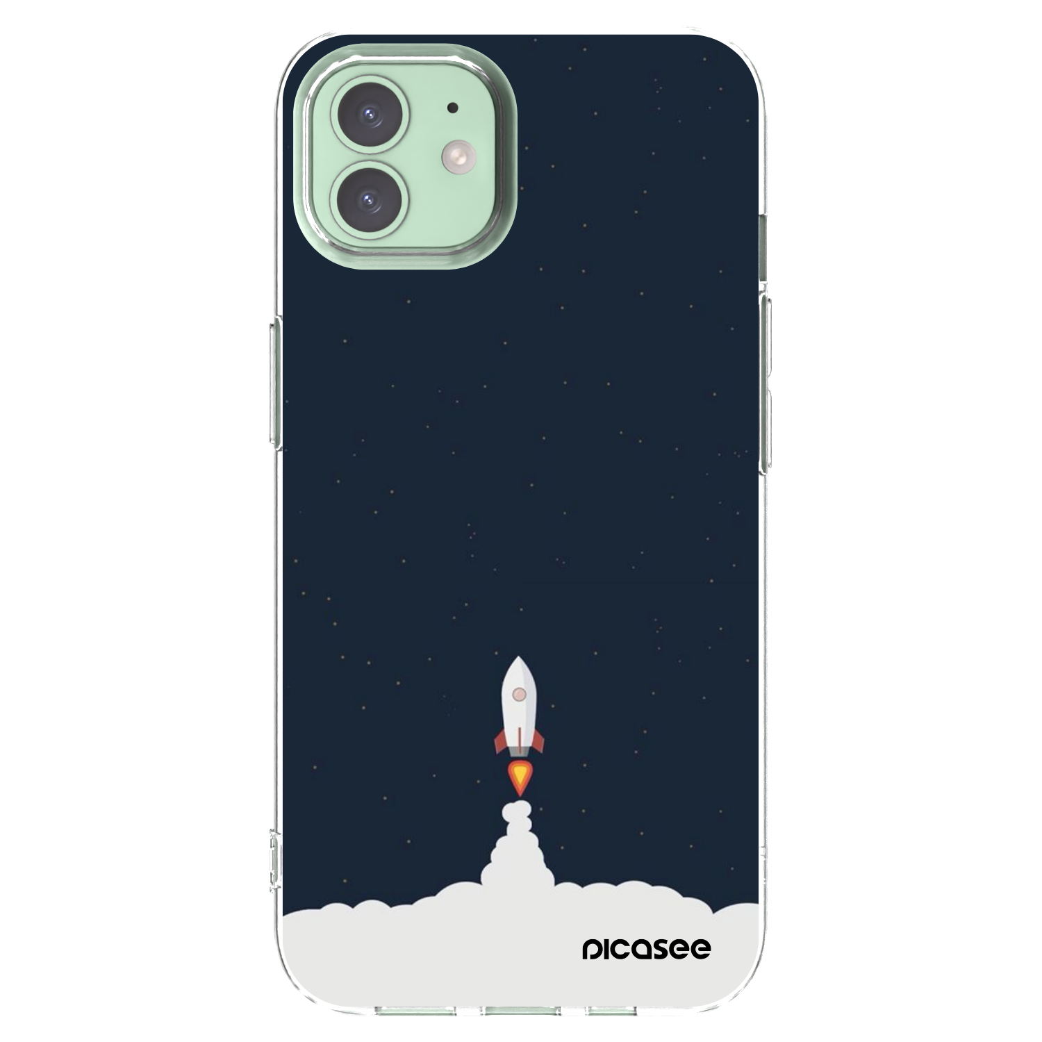 Picasee silikonowe przeźroczyste etui na Apple iPhone 12 - Astronaut 2