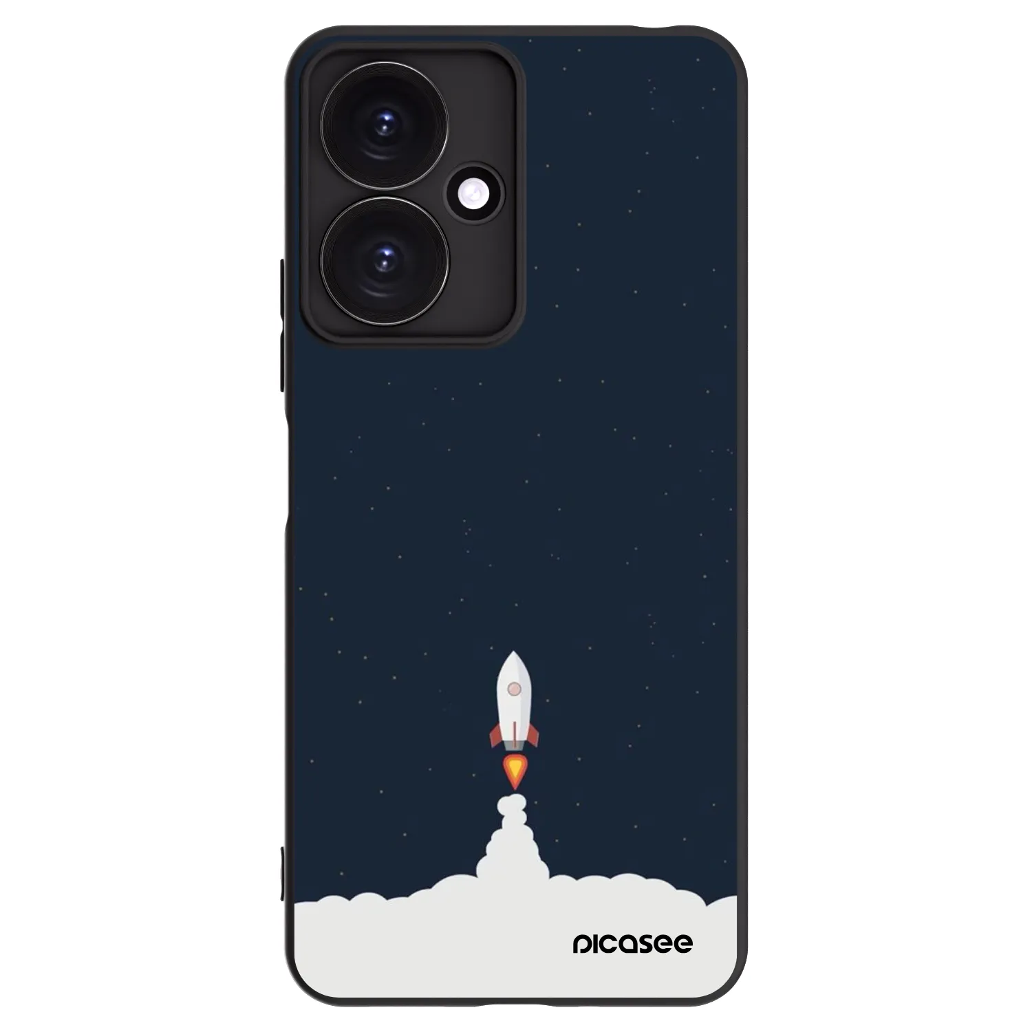 Picasee silikonowe czarne etui na Xiaomi Redmi 13C 5G - Astronaut 2
