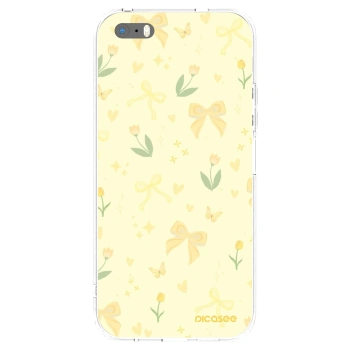 Picasee silikonowe przeźroczyste etui na Apple iPhone 5/5S/SE - Honey Blossom