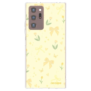 Picasee silikonowe przeźroczyste etui na Samsung Galaxy Note 20 Ultra - Honey Blossom