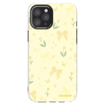 Picasee silikonowe przeźroczyste etui na Apple iPhone 12 Pro Max - Honey Blossom