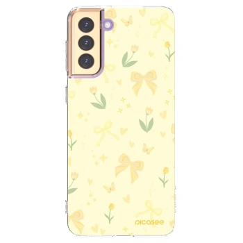 Picasee silikonowe przeźroczyste etui na Samsung Galaxy S21+ 5G G996F - Honey Blossom