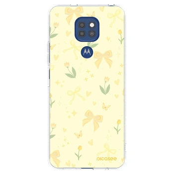 Picasee silikonowe przeźroczyste etui na Motorola Moto G9 Play - Honey Blossom