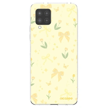 Picasee silikonowe przeźroczyste etui na Samsung Galaxy A42 A426B - Honey Blossom