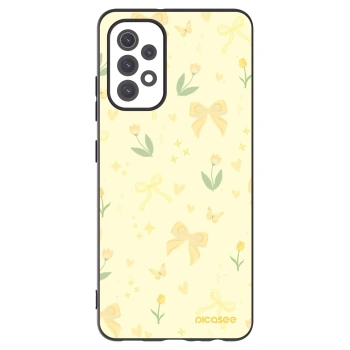Picasee silikonowe czarne etui na Samsung Galaxy A32 5G A326B - Honey Blossom