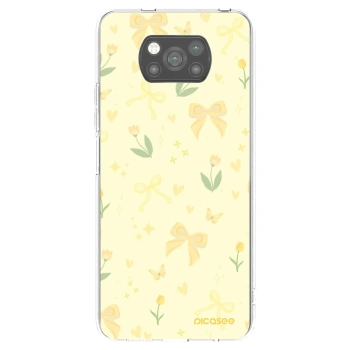 Picasee silikonowe czarne etui na Xiaomi Poco X3 Pro - Honey Blossom
