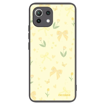 Picasee silikonowe czarne etui na Xiaomi Mi 11 Lite - Honey Blossom