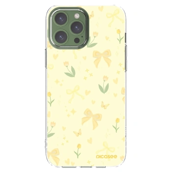 Picasee silikonowe przeźroczyste etui na Apple iPhone 13 Pro Max - Honey Blossom