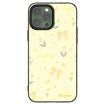Picasee silikonowe czarne etui na Apple iPhone 13 Pro Max - Honey Blossom