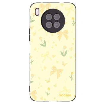 Picasee silikonowe czarne etui na Huawei Nova 8i - Honey Blossom
