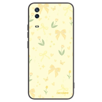 Picasee silikonowe czarne etui na Vivo Y11s - Honey Blossom