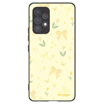 Picasee silikonowe czarne etui na Samsung Galaxy A53 5G A536 - Honey Blossom