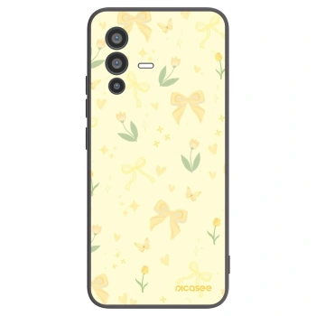 Picasee silikonowe czarne etui na Vivo V23 5G - Honey Blossom