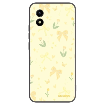 Picasee silikonowe czarne etui na Vivo Y01 - Honey Blossom