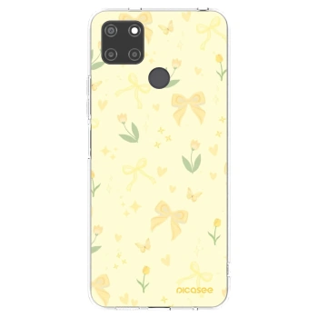 Picasee silikonowe przeźroczyste etui na Realme C21Y - Honey Blossom