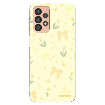 Picasee silikonowe przeźroczyste etui na Samsung Galaxy A23 A236B 5G - Honey Blossom