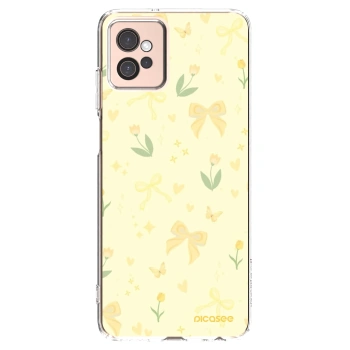 Picasee silikonowe przeźroczyste etui na Motorola Moto G32 - Honey Blossom