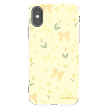 Picasee silikonowe przeźroczyste etui na Apple iPhone X/XS - Honey Blossom