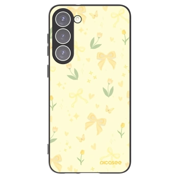 Picasee silikonowe czarne etui na Samsung Galaxy S23+ 5G - Honey Blossom
