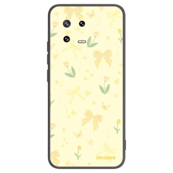 Picasee silikonowe czarne etui na Xiaomi 13 Pro - Honey Blossom