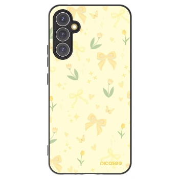 Picasee silikonowe czarne etui na Samsung Galaxy A34 5G A346B - Honey Blossom