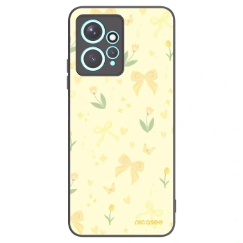Picasee silikonowe czarne etui na Xiaomi Redmi Note 12 4G - Honey Blossom