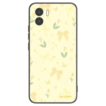 Picasee silikonowe czarne etui na Xiaomi Redmi A2 - Honey Blossom