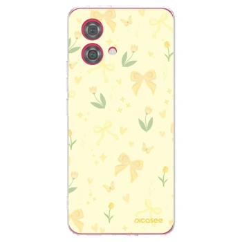 Picasee silikonowe przeźroczyste etui na Motorola Moto G84 5G - Honey Blossom