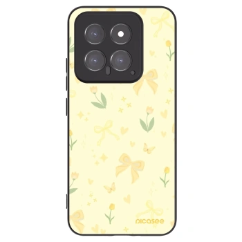 Picasee silikonowe czarne etui na Xiaomi 14 - Honey Blossom