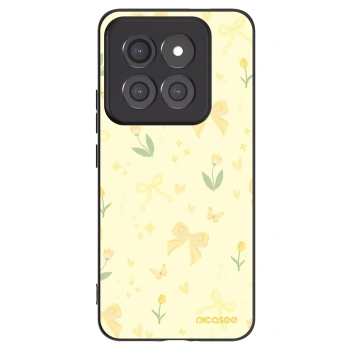 Picasee silikonowe czarne etui na Xiaomi 14 Pro - Honey Blossom
