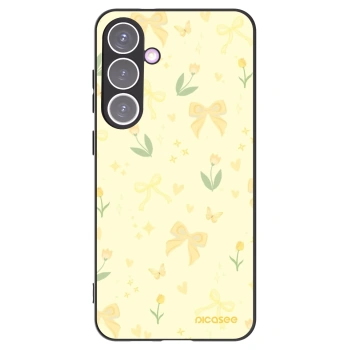 Picasee silikonowe czarne etui na Samsung Galaxy S24+ S926B 5G - Honey Blossom