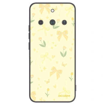 Picasee silikonowe czarne etui na Realme 11 Pro+ - Honey Blossom