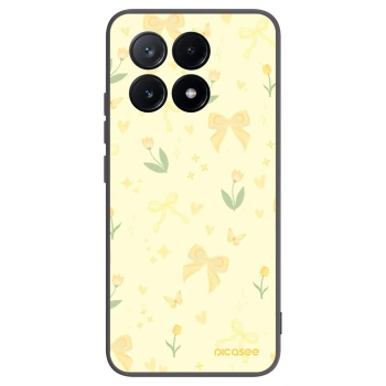Picasee silikonowe czarne etui na Xiaomi Poco X6 Pro - Honey Blossom