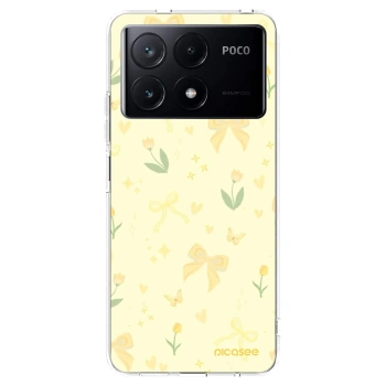 Picasee silikonowe przeźroczyste etui na Xiaomi Poco X6 Pro - Honey Blossom