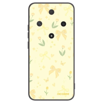 Picasee silikonowe czarne etui na Honor Magic6 Lite 5G - Honey Blossom
