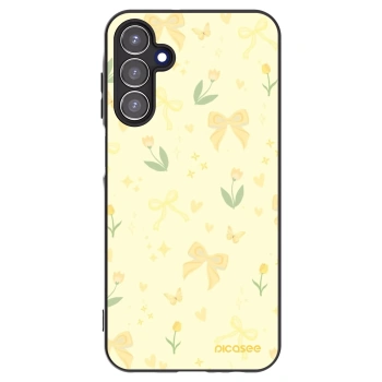 Picasee silikonowe czarne etui na Samsung Galaxy A15 A156B 5G - Honey Blossom