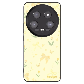 Picasee silikonowe czarne etui na Xiaomi 14 Ultra - Honey Blossom