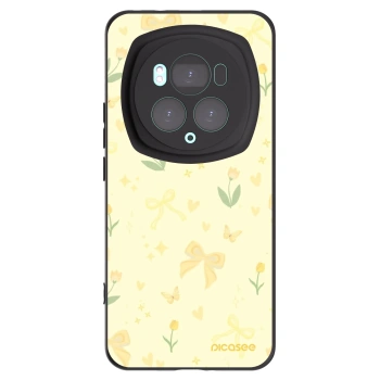 Picasee silikonowe czarne etui na Honor Magic6 Pro - Honey Blossom