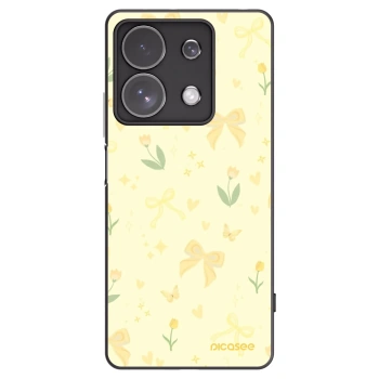 Picasee silikonowe czarne etui na Xiaomi Redmi Note 13 Pro 4G - Honey Blossom