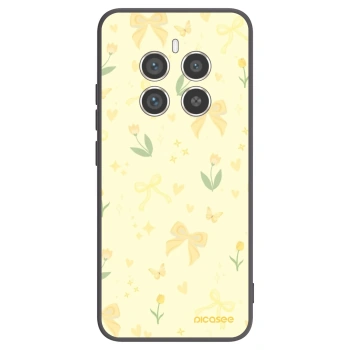Picasee silikonowe czarne etui na Realme 12 Pro 5G - Honey Blossom