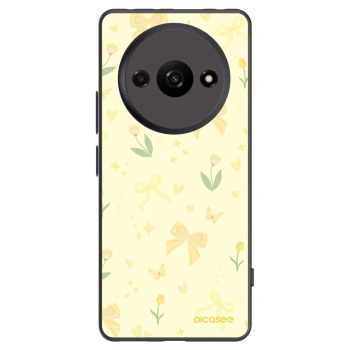 Picasee silikonowe czarne etui na Xiaomi Redmi A3 - Honey Blossom