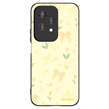 Picasee silikonowe czarne etui na Honor 200 Lite - Honey Blossom