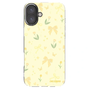 Picasee silikonowe przeźroczyste etui na Apple iPhone 16 Plus - Honey Blossom