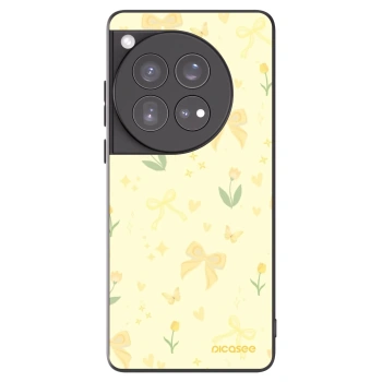 Picasee silikonowe czarne etui na OnePlus 12 5G - Honey Blossom