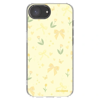 Picasee silikonowe przeźroczyste etui na Apple iPhone 16e - Honey Blossom